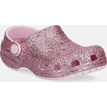 Dámské pantofle Dětské pantofle Crocs CLASSIC CHUNKY GLITTER CLOG K 211939.CROCS.CLASSIC.CH růžová 30X, EUR 32/33