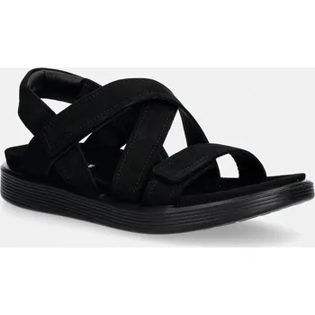 Dámské sandále Semišové sandály Ecco Soft Sandal W 238813.02001 černá 99X, EUR 36