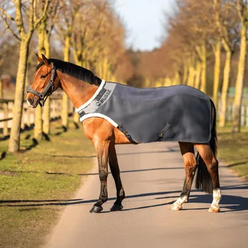 Deka pro koně BUSSE Deka pracovní 3D AIR FL BUSSE, s fleecem, cinder grey Délka zad: 135 cm