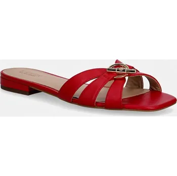 Dámské pantofle Kožené pantofle Lauren Ralph Lauren Blaike Slide 802982875008.600 červená 33X, EUR 36