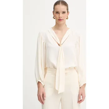 Dámská halenka Halenka s příměsí hedvábí Simona Corsellini P26CPBL01301 béžová 01X, vel. 38