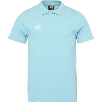Pánské tričko Pánské polo triko Umbro PIQUE POLO TEE XL Světle modrá, Bílá