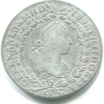 Josef II. 20 Kreuzer 1772/C/EvS-AS. Praha. Ag.