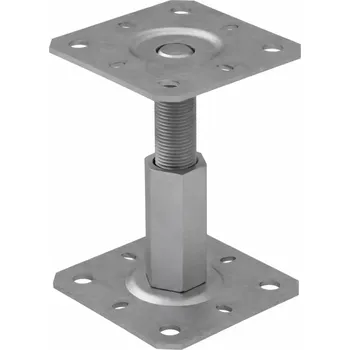 Tesařské kování Patka sloupku PR 130/130, 130x130x3 (zinek bílý)