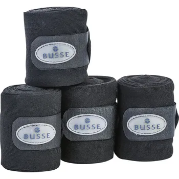 Jezdectví BUSSE Bandáže Spezial BUSSE, 4 ks, 4 m, černé