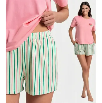 Dámské pyžamo Dámské pyžamo Moraj PDD3200 019 bavlna elastan krátký rukáv kraťasy M