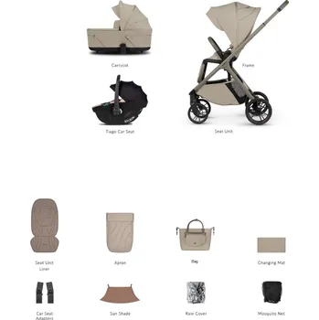 Dětské zboží Kočárek Venicci Tila Latte + autosedačka Venicci Tiago