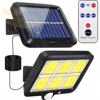 Venkovní osvětlení SOLÁRNÍ ZAHRADNÍ LAMPA LED s ČIDLEM POHYBU a SOUMRAKU pro VENKOVNÍ POUŽITÍ