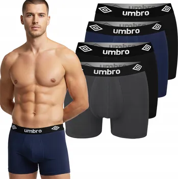 Pánské oblečení Umbro pánské boxerky sada 4 kusy bavlněné BM560 velikost XXL