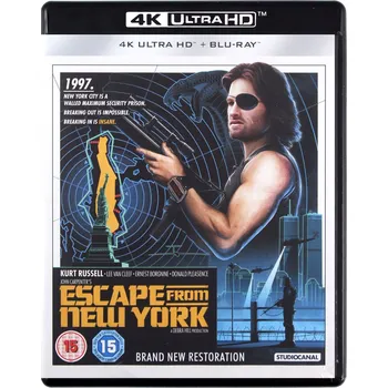 Blu-ray film Escape From New York Blu-ray Blu-ray disk