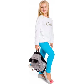 Dámské legíny MITAAMI dětské legíny dlouhé klasické bavlna zelené velikost 116