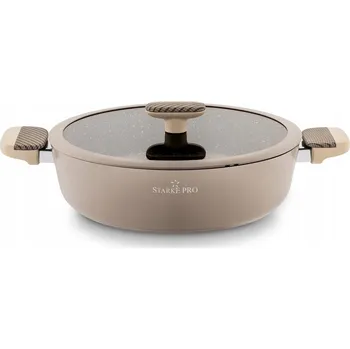 Pánev HLUBOKÁ PÁNEV na INDUKCI Krátké Rukojeti Starke Pro Light Coffee 28 cm