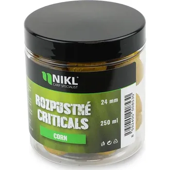 Boilies Nikl Rozpustné Criticals Boilie Corn 250 ml - 24 mm