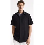 Reserved - Košile střihu regular s krátkými rukávy - černý - 130FR-99X - 130FR-99X-S