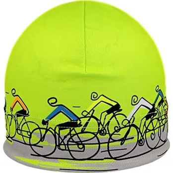 Čepice RDX Funkční čepice PELETON neon zeleno-žlutá