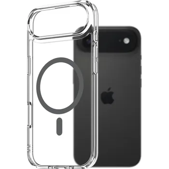 Pouzdro na mobilní telefon AlzaGuard Crystal Clear TPU Case Compatible with Magsafe pro iPhone Air - šedý