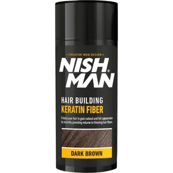 Stylingový přípravek Nishman keratinová vlasová vlákna tmavě hnědá 21 g