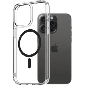 Pouzdro na mobilní telefon AlzaGuard Crystal Clear TPU Case Compatible with Magsafe pro iPhone 15 Pro Max - černý