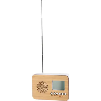 Budík EH Excellent Houseware Budík s rádiem a teploměrem, na baterie, bílý