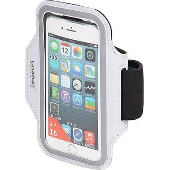 Pouzdro na mobilní telefon LiveUp Sportovní pouzdro pro mobilní telefon na paži bílá Rozměr: 4,7"