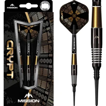 Šipky Mission Crypt 90% M2 Black/Gold 21g soft