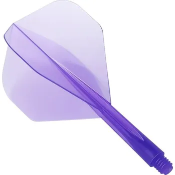 Příslušenství pro šipky Letky CONDOR ZERO Stress Standard Clear Purple Short