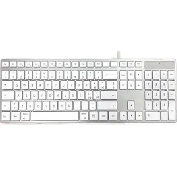 Klávesnice Klávesnice, Kabelová, Bílá, USB Mac Numerický Ceratech