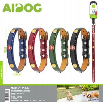 Obojek pro psa Obojek pro psa 2.0 z lakované kůže, kulatý