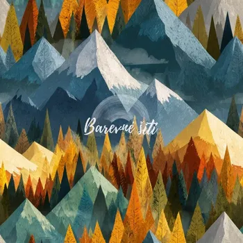 Úplet, Hory, podzimní lesy (E) (Top kvalitní úplet Bella digitisk)