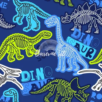 Úplet, Modrozelené dinokostry (E) (Top kvalitní úplet Bella digitisk)