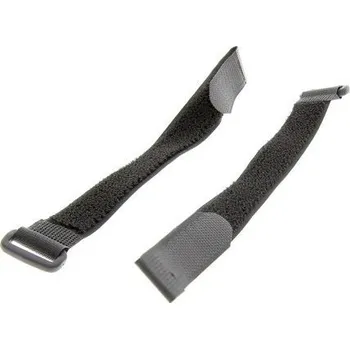 Stahovací páska Kabelová vázací páska Hook and Loop 310mm 20 mm Černá Nylon 66 RS PRO