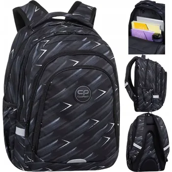 Školní batoh Školní batoh CoolPack s více přihrádkami bílý, černý 28 l