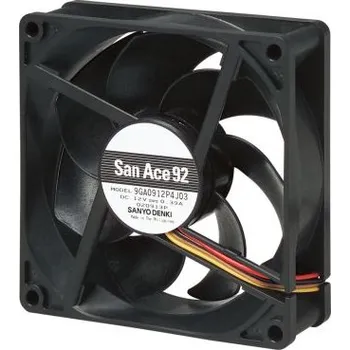 PC ventilátor Axiální ventilátor, řada: 9GA DC, 92 x 92 x 25mm, průtok vzduchu: 132m³/h 4.68W 12 V DC