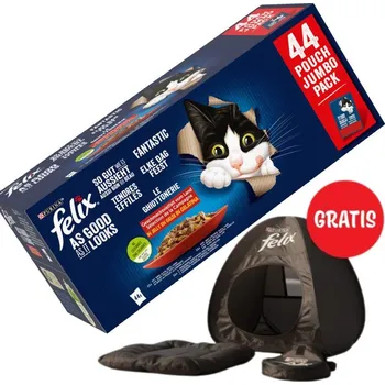 Felix Fantastic MIX příchutě v želé: 44x85g + Stan pro kočku ZDARMA