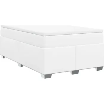 Postel Čalouněná jednolůžková postel VidaXL 120x200 cm, bílá