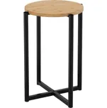 Kulatý stůl s kovovou podstavou