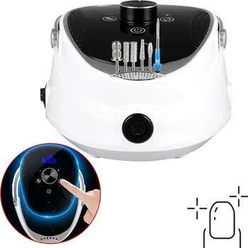 PROFESIONÁLNÍ ELEKTRICKÁ GELOVÁ LEŠTIČKA NA NEHTY 35000 OTÁČEK BRUSKA