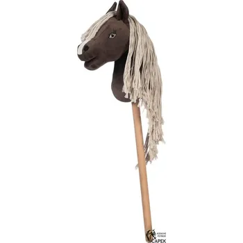 Dětské zboží Hlava koně HKM -HOBBY HORSE: PROFESSIONAL SLIM LINE- - Hnědá/bílá