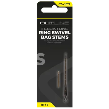 Avid Carp Montáž Outline FleckTone Ring Swivel Bag Stems - Short