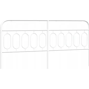 Kovové čelo , bílé, 200 cm