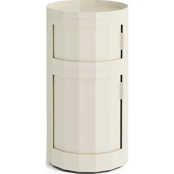 Úložný box Hay, Dvoudveřová skříňka Facet na kolečkách, 71 cm, béžová - Formadore