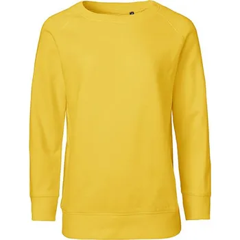 Chlapecká mikina Dětská Fairtrade organická mikina Neutral s raglánovými rukávy Barva: Žlutá, Velikost: 116/122 NE33001