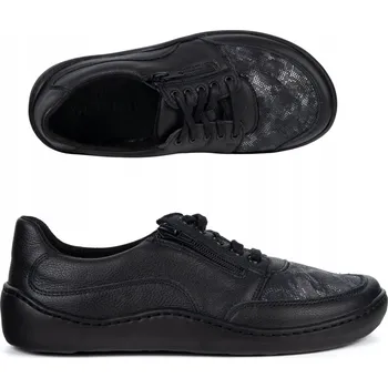 Dámské polobotky Dámské kožené polobotky Olivier 0793W pro citlivé nohy, černé, velikost 39