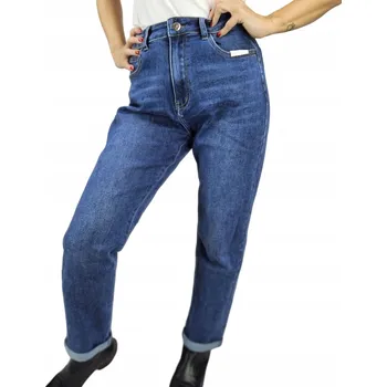 Dámské džíny Džíny Jeans Stylové s vysokým pasem Tmavě modré SIERRA 44