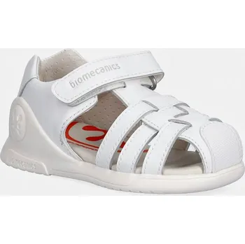 Dívčí sandály Dětské kožené sandály Biomecanics 262150. bílá 00X, EUR 21