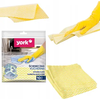 Utěrka Viskózová Utěrka York , balení 10 kusů ks žlutá