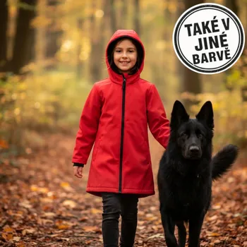 Dívčí kabát Softshellový kabátek s fleecem, 6 barevných variant (Dívčí softshellový kabátek s fleecovou podšívkou – jaro/podzim)