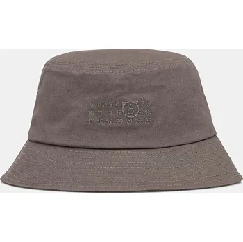 Klobouk Bavlněný klobouk MM6 Maison Margiela SH0TC0010.M35346.810 šedá 09X, vel. M