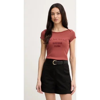 Pánské oblečení Tričko BOSS Orange C Etendu 2 50559756 hnědá 88X, vel. XS