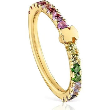 Prsten Pozlacený stříbrný prsten Tous 1004564012 zlatá GLD, vel. 12